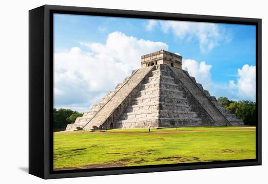 ¡Viva Mexico! Collection - El Castillo Pyramid in Chichen Itza-Philippe Hugonnard-Framed Premier Image Canvas