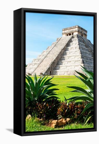 ¡Viva Mexico! Collection - El Castillo Pyramid of the Chichen Itza III-Philippe Hugonnard-Framed Premier Image Canvas