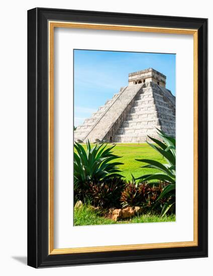 ¡Viva Mexico! Collection - El Castillo Pyramid of the Chichen Itza III-Philippe Hugonnard-Framed Photographic Print