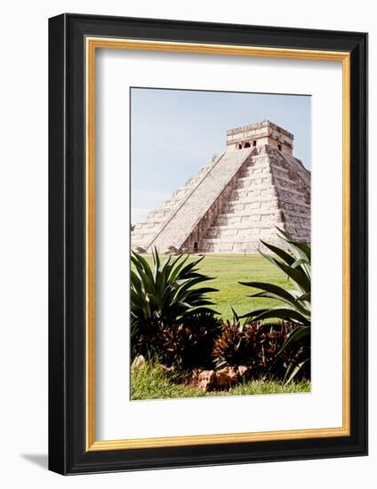 ¡Viva Mexico! Collection - El Castillo Pyramid of the Chichen Itza IV-Philippe Hugonnard-Framed Photographic Print