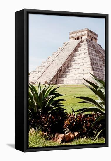 ¡Viva Mexico! Collection - El Castillo Pyramid of the Chichen Itza IV-Philippe Hugonnard-Framed Premier Image Canvas