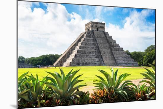 ¡Viva Mexico! Collection - El Castillo Pyramid of the Chichen Itza V-Philippe Hugonnard-Mounted Photographic Print