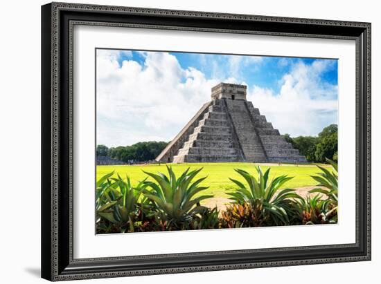 ¡Viva Mexico! Collection - El Castillo Pyramid of the Chichen Itza V-Philippe Hugonnard-Framed Photographic Print