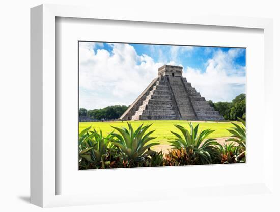 ¡Viva Mexico! Collection - El Castillo Pyramid of the Chichen Itza V-Philippe Hugonnard-Framed Photographic Print