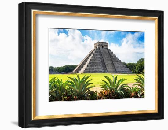 ¡Viva Mexico! Collection - El Castillo Pyramid of the Chichen Itza V-Philippe Hugonnard-Framed Photographic Print