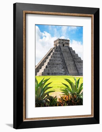 ¡Viva Mexico! Collection - El Castillo Pyramid of the Chichen Itza VI-Philippe Hugonnard-Framed Photographic Print