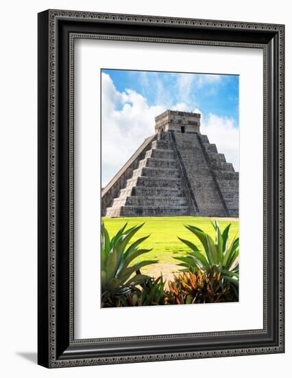 ¡Viva Mexico! Collection - El Castillo Pyramid of the Chichen Itza VI-Philippe Hugonnard-Framed Photographic Print