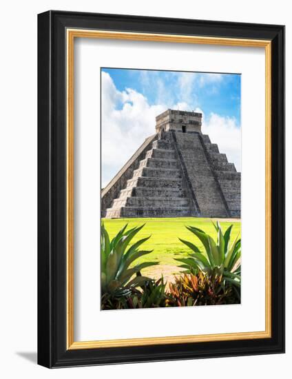 ¡Viva Mexico! Collection - El Castillo Pyramid of the Chichen Itza VI-Philippe Hugonnard-Framed Photographic Print