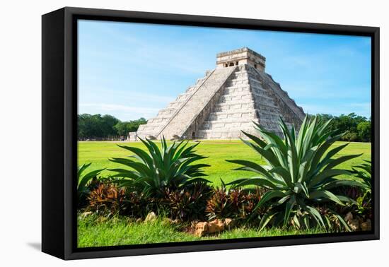 ¡Viva Mexico! Collection - El Castillo Pyramid of the Chichen Itza-Philippe Hugonnard-Framed Premier Image Canvas