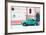 ¡Viva Mexico! Collection - "En Linea Roja" Turquoise VW Beetle Car-Philippe Hugonnard-Framed Photographic Print