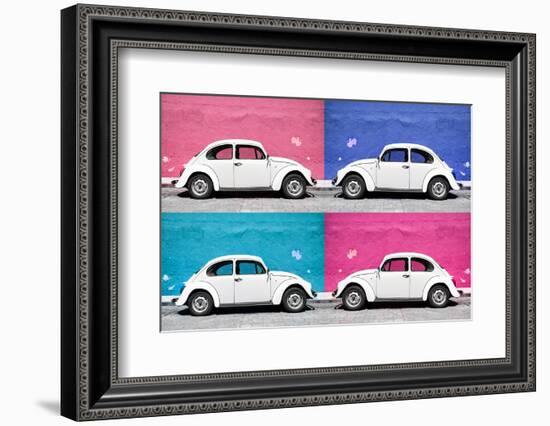 ¡Viva Mexico! Collection - Four VW Beetle Cars II-Philippe Hugonnard-Framed Photographic Print