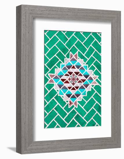 ¡Viva Mexico! Collection - Green Mosaics-Philippe Hugonnard-Framed Photographic Print