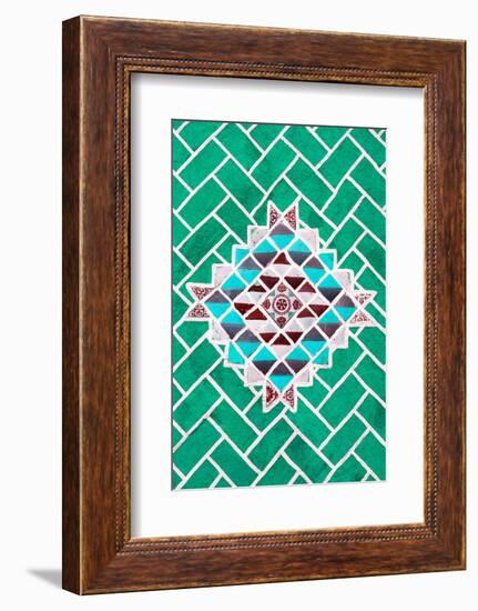 ¡Viva Mexico! Collection - Green Mosaics-Philippe Hugonnard-Framed Photographic Print