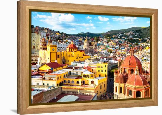 ¡Viva Mexico! Collection - Guanajuato - View of City II-Philippe Hugonnard-Framed Premier Image Canvas