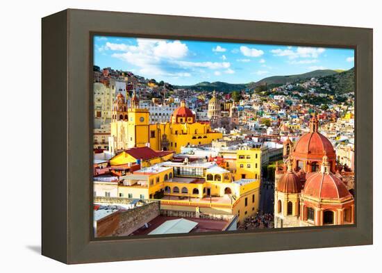 ¡Viva Mexico! Collection - Guanajuato - View of City II-Philippe Hugonnard-Framed Premier Image Canvas