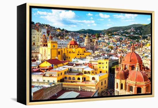 ¡Viva Mexico! Collection - Guanajuato - View of City II-Philippe Hugonnard-Framed Premier Image Canvas