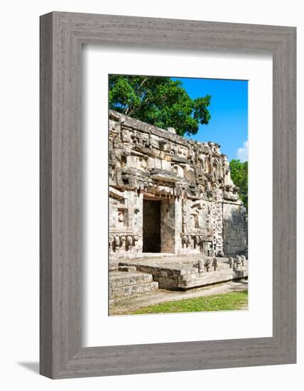 ¡Viva Mexico! Collection - Hochob Mayan Pyramids IV - Campeche-Philippe Hugonnard-Framed Photographic Print