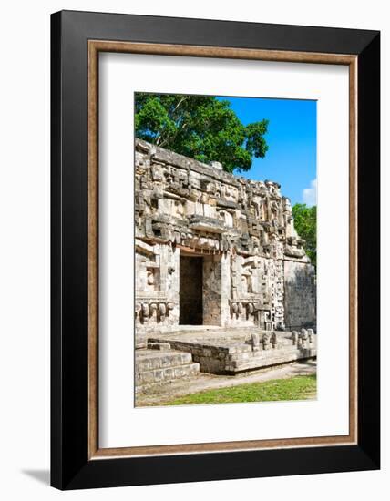 ¡Viva Mexico! Collection - Hochob Mayan Pyramids IV - Campeche-Philippe Hugonnard-Framed Photographic Print