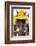 ¡Viva Mexico! Collection - Horse with a straw Hat II - Izamal Yellow City-Philippe Hugonnard-Framed Photographic Print