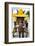 ¡Viva Mexico! Collection - Horse with a straw Hat - Izamal Yellow City-Philippe Hugonnard-Framed Photographic Print