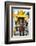 ¡Viva Mexico! Collection - Horse with a straw Hat - Izamal Yellow City-Philippe Hugonnard-Framed Photographic Print