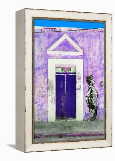 ¡Viva Mexico! Collection - Main entrance Door Closed II-Philippe Hugonnard-Framed Premier Image Canvas