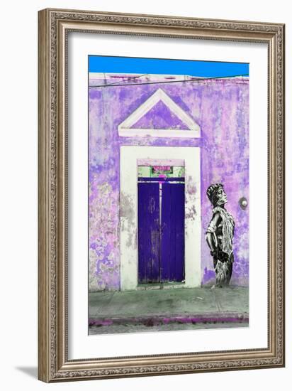 ¡Viva Mexico! Collection - Main entrance Door Closed II-Philippe Hugonnard-Framed Photographic Print