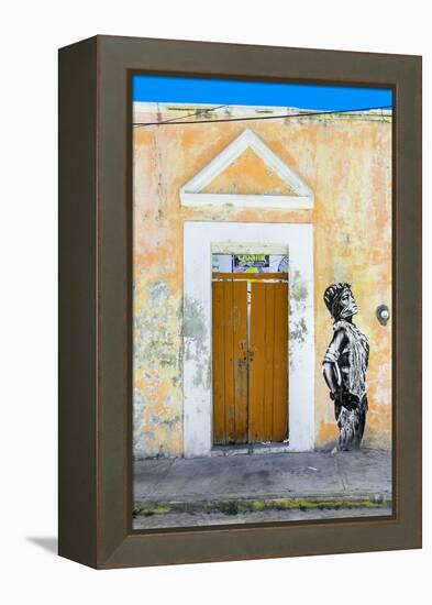 ¡Viva Mexico! Collection - Main entrance Door Closed V-Philippe Hugonnard-Framed Premier Image Canvas