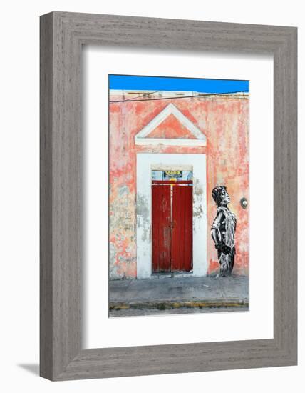 ¡Viva Mexico! Collection - Main entrance Door Closed-Philippe Hugonnard-Framed Photographic Print
