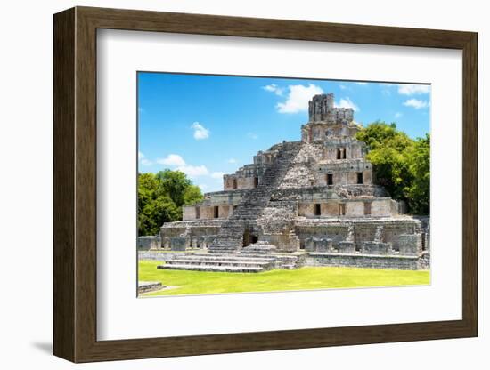 ¡Viva Mexico! Collection - Maya Archaeological Site IV - Edzna Campeche-Philippe Hugonnard-Framed Photographic Print