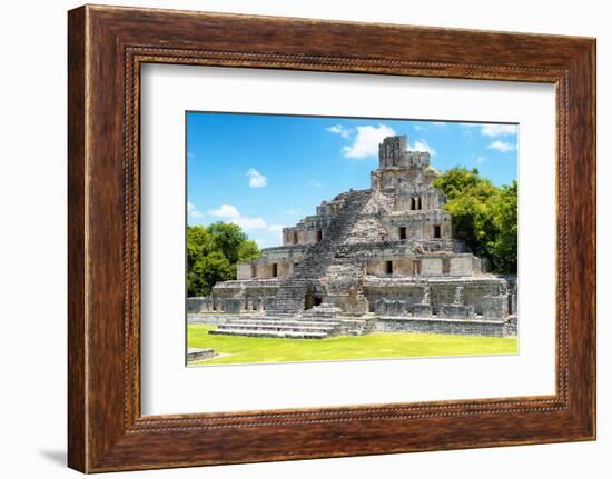 ¡Viva Mexico! Collection - Maya Archaeological Site IV - Edzna Campeche-Philippe Hugonnard-Framed Photographic Print