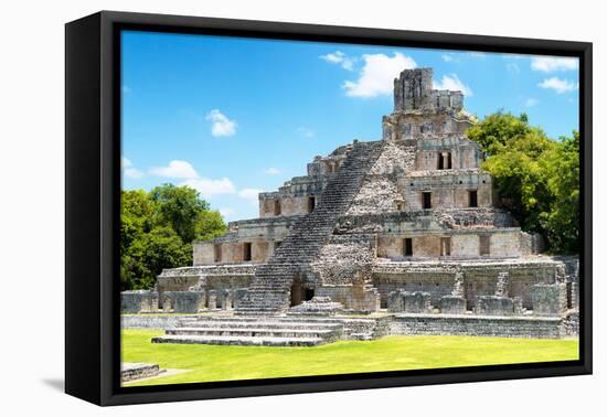 ¡Viva Mexico! Collection - Maya Archaeological Site IV - Edzna Campeche-Philippe Hugonnard-Framed Premier Image Canvas