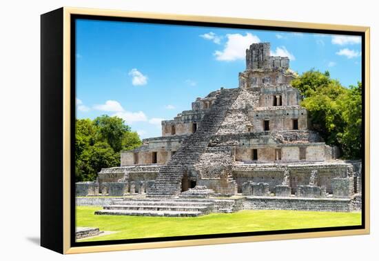 ¡Viva Mexico! Collection - Maya Archaeological Site IV - Edzna Campeche-Philippe Hugonnard-Framed Premier Image Canvas