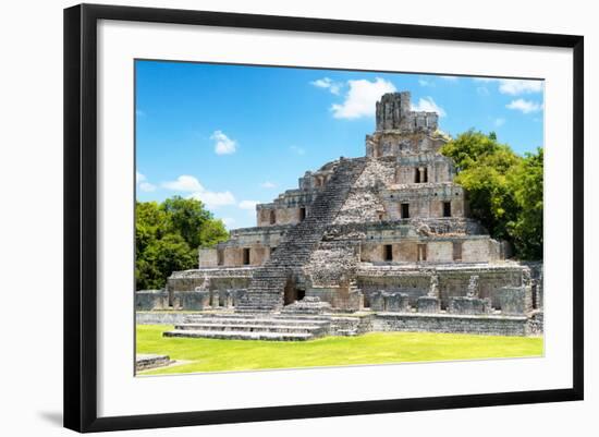 ¡Viva Mexico! Collection - Maya Archaeological Site IV - Edzna Campeche-Philippe Hugonnard-Framed Photographic Print