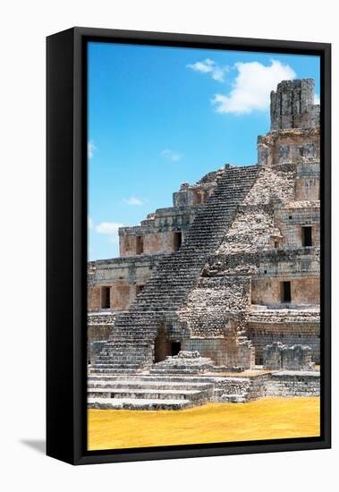 ¡Viva Mexico! Collection - Maya Archaeological Site with Fall Colors V - Edzna Campeche-Philippe Hugonnard-Framed Premier Image Canvas