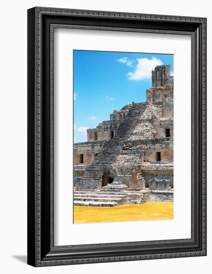 ¡Viva Mexico! Collection - Maya Archaeological Site with Fall Colors V - Edzna Campeche-Philippe Hugonnard-Framed Photographic Print