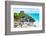 ¡Viva Mexico! Collection - Mayan Archaeological Site with Iguana II - Tulum-Philippe Hugonnard-Framed Photographic Print