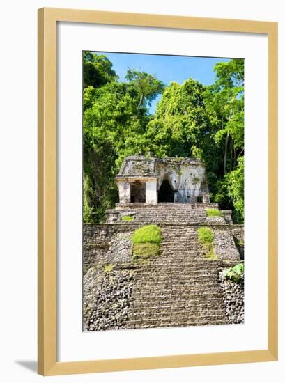 ¡Viva Mexico! Collection - Mayan Ruins in the Forest-Philippe Hugonnard-Framed Photographic Print