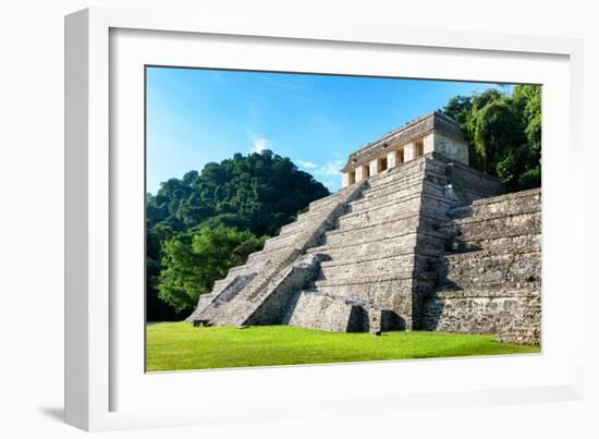 ¡Viva Mexico! Collection - Mayan Temple of Inscriptions - Palenque-Philippe Hugonnard-Framed Photographic Print