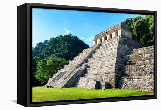 ¡Viva Mexico! Collection - Mayan Temple of Inscriptions - Palenque-Philippe Hugonnard-Framed Premier Image Canvas