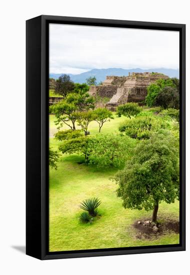 ¡Viva Mexico! Collection - Mayan Temple of Monte Alban II-Philippe Hugonnard-Framed Premier Image Canvas