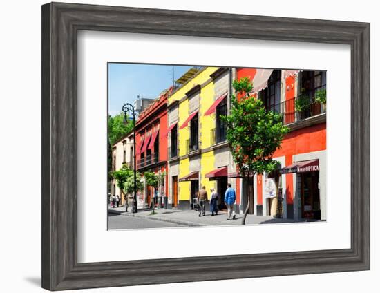 ¡Viva Mexico! Collection - Mexico City Colorful Facades-Philippe Hugonnard-Framed Photographic Print