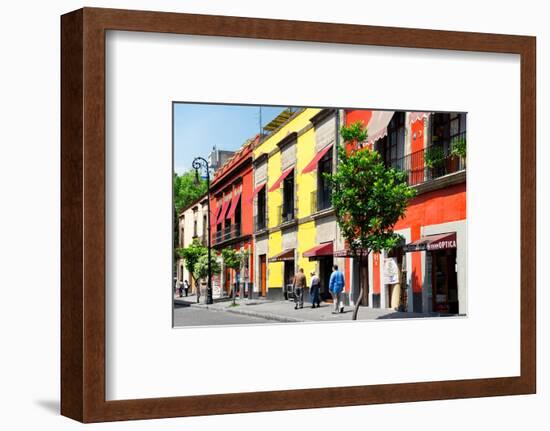 ¡Viva Mexico! Collection - Mexico City Colorful Facades-Philippe Hugonnard-Framed Photographic Print