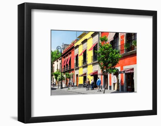 ¡Viva Mexico! Collection - Mexico City Colorful Facades-Philippe Hugonnard-Framed Photographic Print