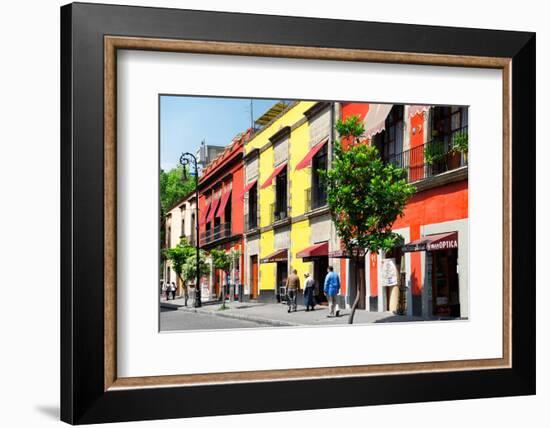 ¡Viva Mexico! Collection - Mexico City Colorful Facades-Philippe Hugonnard-Framed Photographic Print