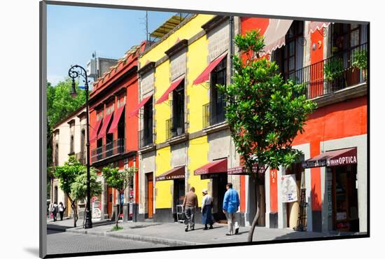 ¡Viva Mexico! Collection - Mexico City Colorful Facades-Philippe Hugonnard-Mounted Photographic Print