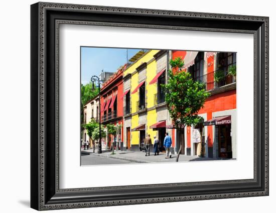 ¡Viva Mexico! Collection - Mexico City Colorful Facades-Philippe Hugonnard-Framed Photographic Print