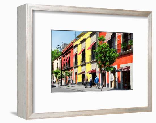 ¡Viva Mexico! Collection - Mexico City Colorful Facades-Philippe Hugonnard-Framed Photographic Print