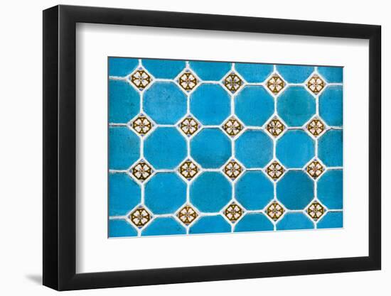 ¡Viva Mexico! Collection - Mosaics Blue Bricks-Philippe Hugonnard-Framed Photographic Print