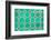 ¡Viva Mexico! Collection - Mosaics Green Bricks-Philippe Hugonnard-Framed Photographic Print